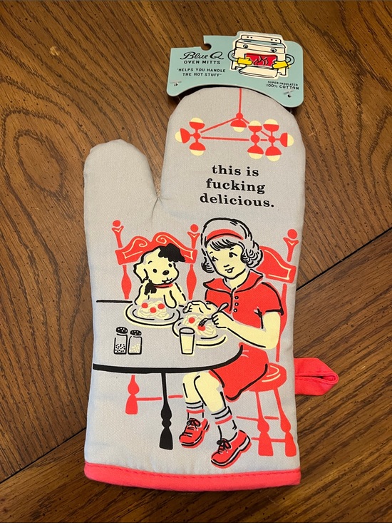 Blue Q Other - Blue Q "This is F***ing Delicious"‎ Retro Diner Oven Mitt, new